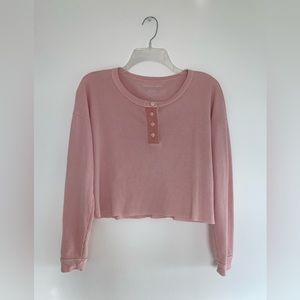 American Eagle Waffle Knit Top